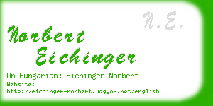 norbert eichinger business card